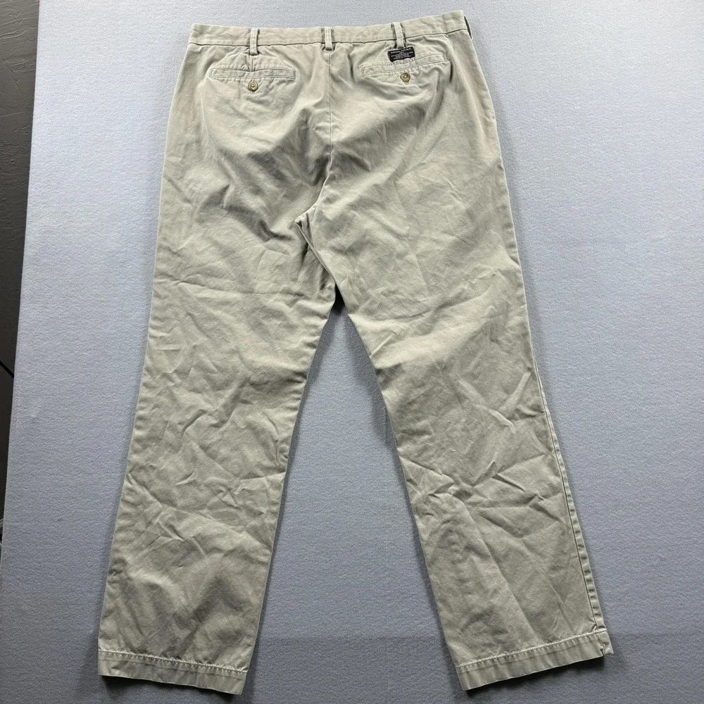 Banana Republic Emerson‎ Chino Pants Mens 38x34 (Fit 36x30) Beige Straight Leg